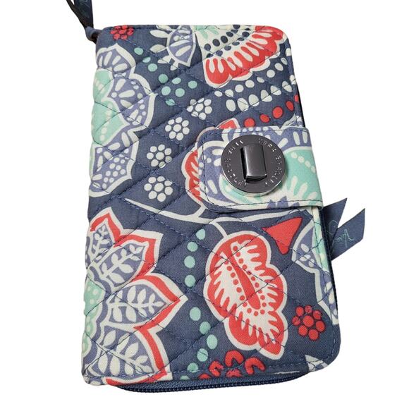 Vera Bradley Handbags - Vera Bradley Nomadic Floral Turn Lock Wallet